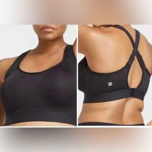 All in Motion Black High Support Sports Bra 38B